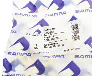 469 р. Шпилька колеса SAF (М22х1.5х83) в сборе (гайка 04938,гровер 01245) SAMPA SAMPA 075.605  с доставкой в г. Керчь. Увеличить фотографию 2