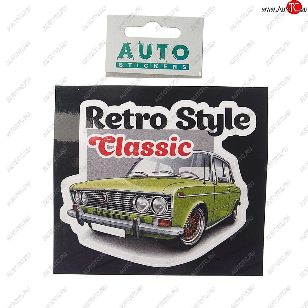 55 р. Наклейка виниловая Retro Style Classic 10х11см полноцветная AUTOSTICKERS AUTOSTICKERS 078618  с доставкой в г. Керчь