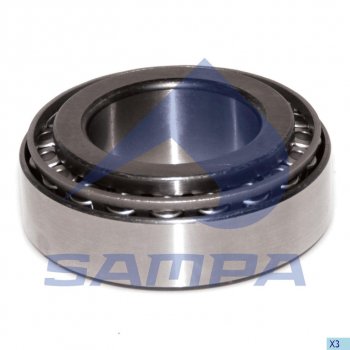 1 579 р. Подшипник ступицы MAN SAF (60x110x38.3мм) SAMPA SAMPA 079.010  с доставкой в г. Керчь. Увеличить фотографию 1