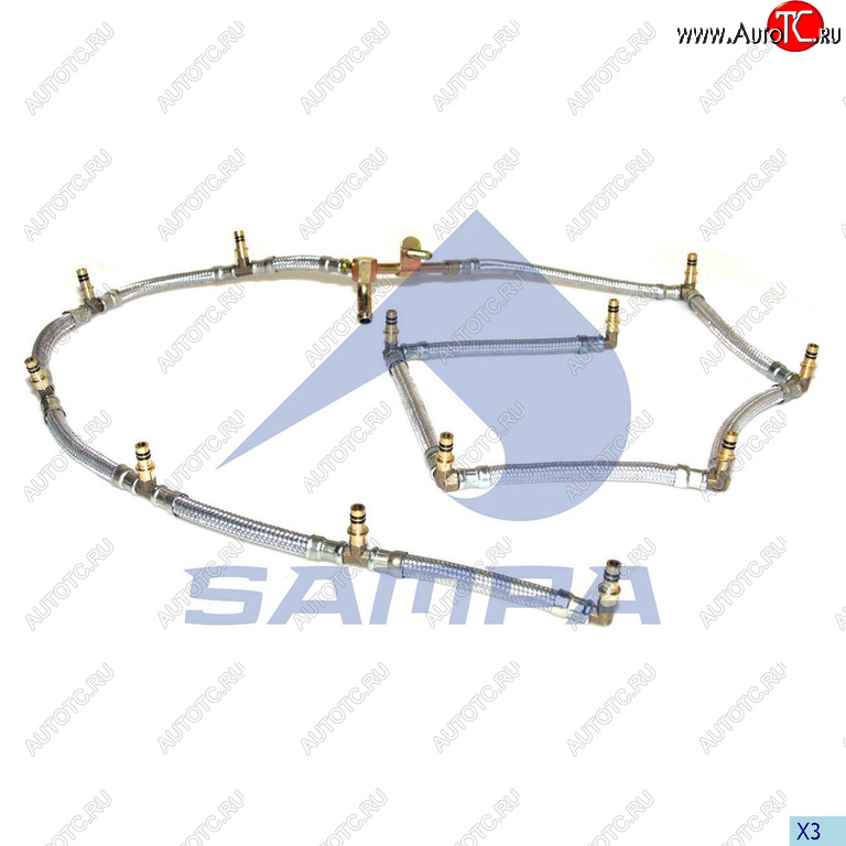 8 199 р. Трубка топливная RENAULT обратная SAMPA SAMPA 079.112  с доставкой в г. Керчь