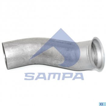 3 699 р. Труба приемная глушителя RENAULT SAMPA SAMPA 079.188  с доставкой в г. Керчь. Увеличить фотографию 1