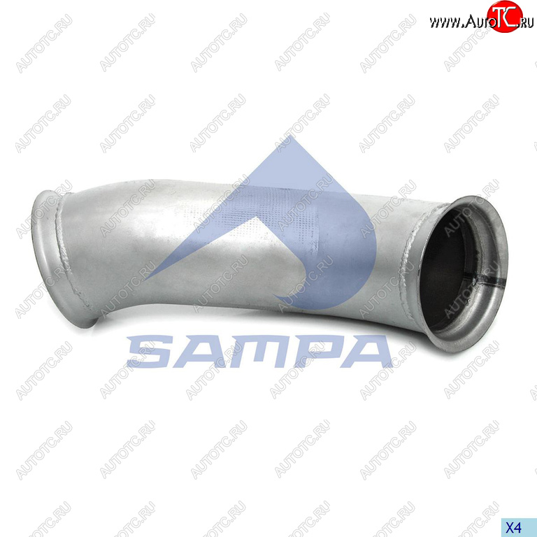 3 699 р. Труба приемная глушителя VOLVO FH SAMPA SAMPA 079.190  с доставкой в г. Керчь