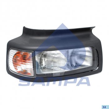 8 549 р. Фара RENAULT Premium правая SAMPA SAMPA 079.417  с доставкой в г. Керчь. Увеличить фотографию 1