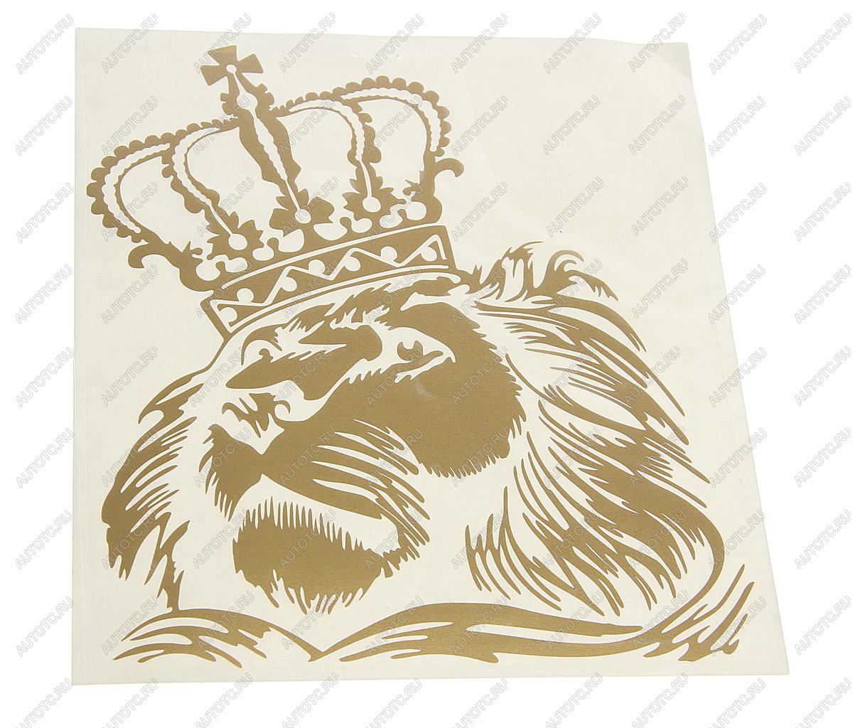 172 р. Наклейка виниловая вырезанная Лев корона (царь) 18х20см золото AUTOSTICKERS AUTOSTICKERS 080673  с доставкой в г. Керчь