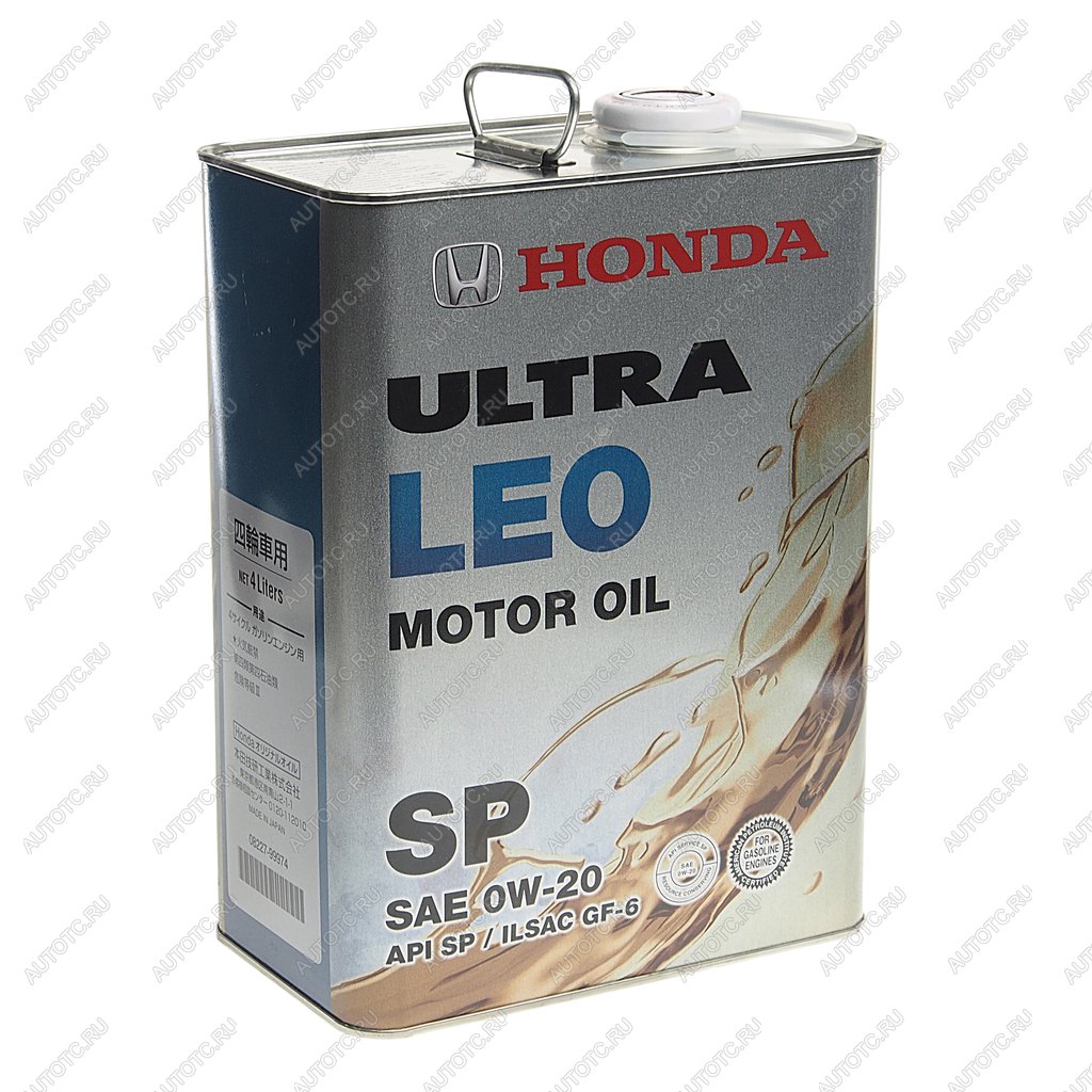 6 649 р. Масло моторное HONDA 0W20 синт.4л ULTRA LEO SN OE HONDA 08227-99974  с доставкой в г. Керчь