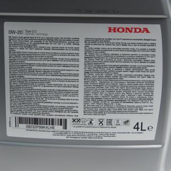 6 699 р. Масло моторное HONDA 0W20 синт.4л HFE-20 OE HONDA 08232-p99-k4lhe  с доставкой в г. Керчь. Увеличить фотографию 1
