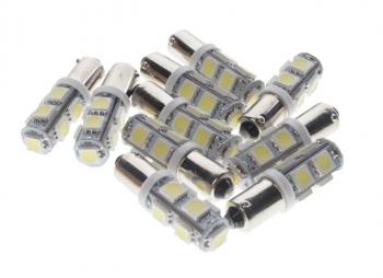 26 р. Лампа светодиодная 12V T4W BA9s 6000K 9 SMD 5050 White MEGA ELECTRIC MEGA ELECTRIC 090131w  с доставкой в г. Керчь. Увеличить фотографию 1