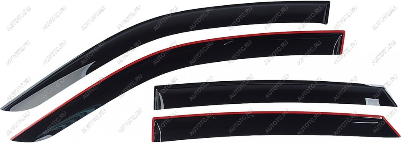 3 599 р. Комплект дефлекторов окон COMFORT Geely Tugella FY11,HPBA4 дорестайлинг (2019-2023) (черные)  с доставкой в г. Керчь