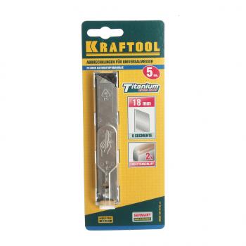 379 р. Лезвие для ножа сегментированное 18мм 5шт. Solingen KRAFTOOL KRAFTOOL 09605-tin-18-s5_z01z02  с доставкой в г. Керчь. Увеличить фотографию 1