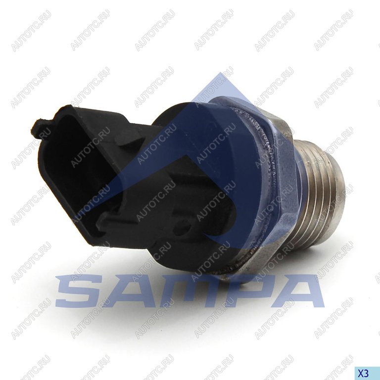 3 599 р. Датчик давления топлива КАМАЗ MAN дв.CUMMINS ISBe 185,210,270,285 SAMPA SAMPA 096.1099  с доставкой в г. Керчь