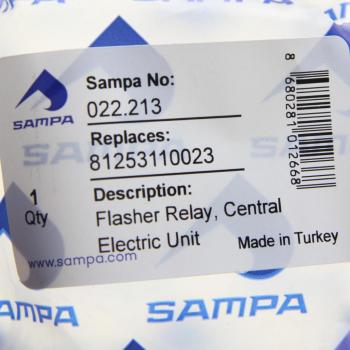 529 р. Реле поворота MAN F90,F2000 (10 контактов) SAMPA SAMPA 022.213  с доставкой в г. Керчь. Увеличить фотографию 2