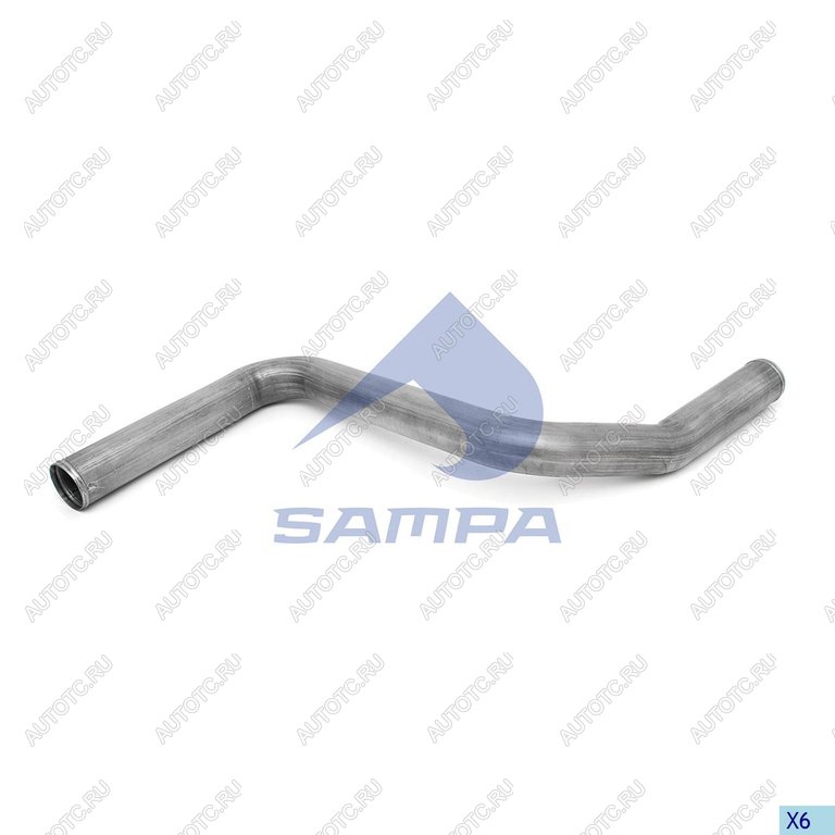 5 799 р. Труба MAN TGA системы охлаждения ретардера передняя (ЕВРО-6) SAMPA SAMPA 023.447  с доставкой в г. Керчь