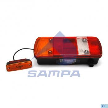 3 069 р. Фонарь задний MAN TGA,TGL,TGM,TGS,TGX левый (с габаритом) АМР разъем снизу SAMPA SAMPA 024.080  с доставкой в г. Керчь. Увеличить фотографию 6