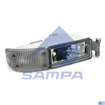 3 099 р. Фара противотуманная MAN TGA с белым указателем поворота правая SAMPA SAMPA 024.086  с доставкой в г. Керчь. Увеличить фотографию 1