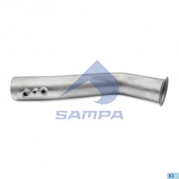 8 349 р. Труба приемная глушителя MAN SAMPA SAMPA 024.125  с доставкой в г. Керчь. Увеличить фотографию 1