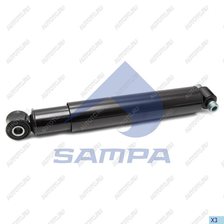 4 499 р. Амортизатор VOLVO FH,FM задний (503845 16х100 20х50 20х50 ОО) SAMPA SAMPA 031.124-01  с доставкой в г. Керчь