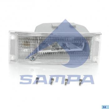 3 579 р. Фара противотуманная VOLVO FH16,FM12 правая SAMPA SAMPA 032.239  с доставкой в г. Керчь. Увеличить фотографию 1