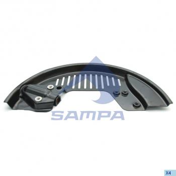 2 499 р. Щиток VOLVO RENAULT барабана тормозного правый SAMPA SAMPA 032.498  с доставкой в г. Керчь. Увеличить фотографию 1