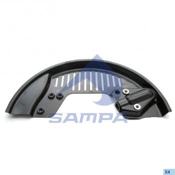 2 999 р. Щиток VOLVO RENAULT барабана тормозного левый SAMPA SAMPA 032.499  с доставкой в г. Керчь. Увеличить фотографию 1
