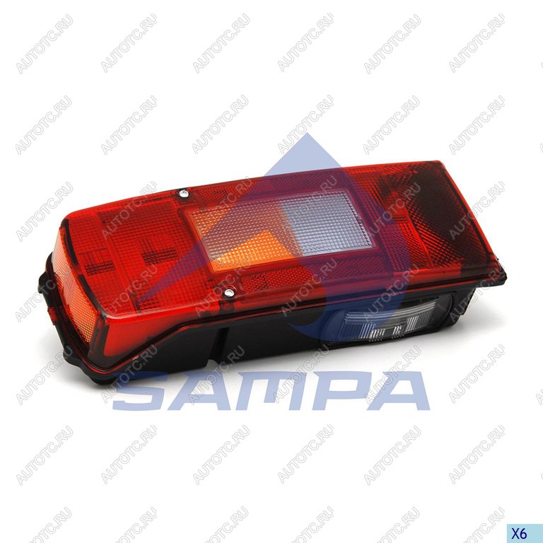 2 899 р. Фонарь задний VOLVO FH,FM левый (разъем Schlemmer) SAMPA SAMPA 034.359  с доставкой в г. Керчь