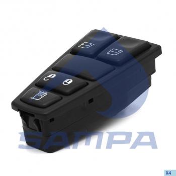 3 699 р. Блок управления VOLVO FH стеклоподъемником правый SAMPA SAMPA 034.418  с доставкой в г. Керчь. Увеличить фотографию 1