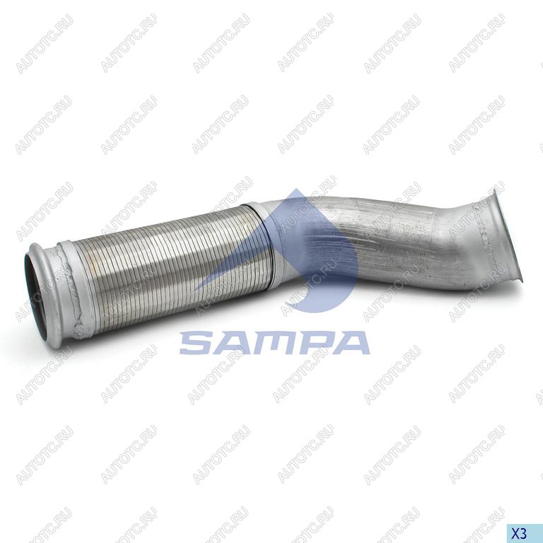 7 649 р. Труба приемная глушителя VOLVO FH с гофрой SAMPA SAMPA 034.481  с доставкой в г. Керчь