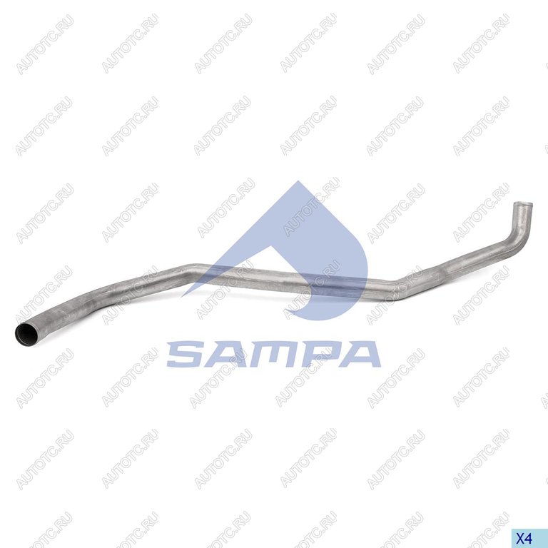 5 249 р. Труба DAF системы охлаждения ретардера передняя (ЕВРО-5) SAMPA SAMPA 052.046  с доставкой в г. Керчь