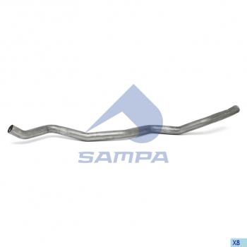 5 649 р. Труба DAF системы охлаждения ретардера передняя (ЕВРО-5) SAMPA SAMPA 052.047  с доставкой в г. Керчь. Увеличить фотографию 1