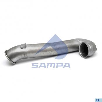 8 849 р. Глушитель DAF (ЕВРО-5) SAMPA SAMPA 052.189  с доставкой в г. Керчь. Увеличить фотографию 1