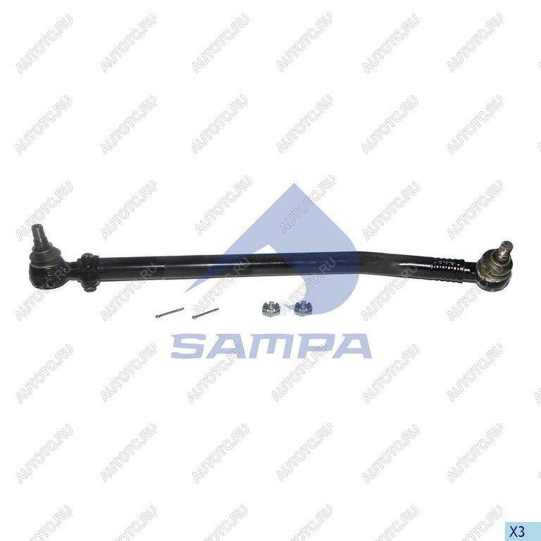 4 949 р. Тяга рулевая MERCEDES продольная L=780мм SAMPA SAMPA 097.012-01  с доставкой в г. Керчь