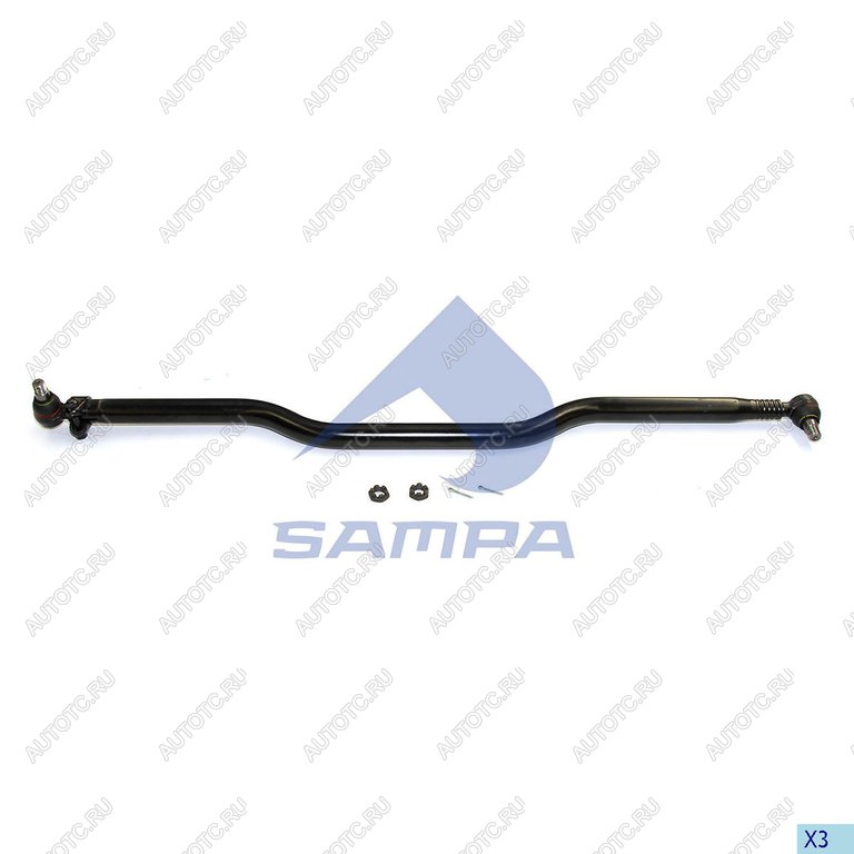 8 999 р. Тяга рулевая MAN поперечная L=1588мм SAMPA SAMPA 097.158-01  с доставкой в г. Керчь