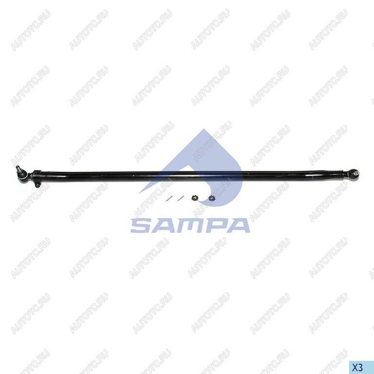 8 399 р. Тяга рулевая DAF CF75,85 поперечная L=1698мм SAMPA SAMPA 097.196-01  с доставкой в г. Керчь