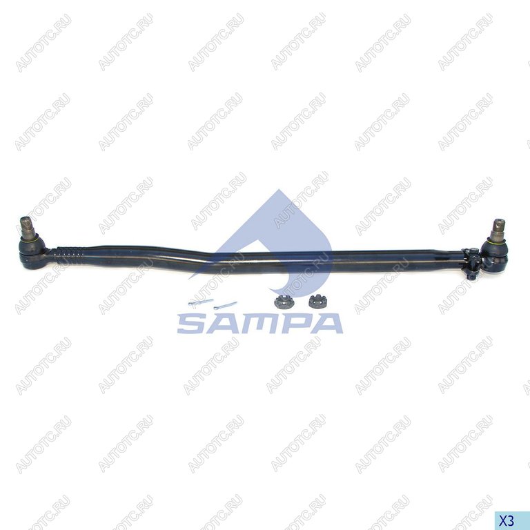 4 949 р. Тяга рулевая MAN продольная L=1060мм SAMPA SAMPA 097.299-01  с доставкой в г. Керчь