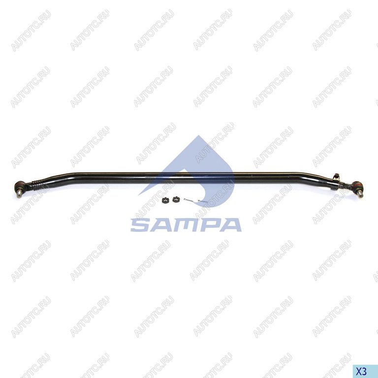 10 899 р. Тяга рулевая SCANIA поперечная L=1743 d=62 SAMPA SAMPA 097.360-01  с доставкой в г. Керчь