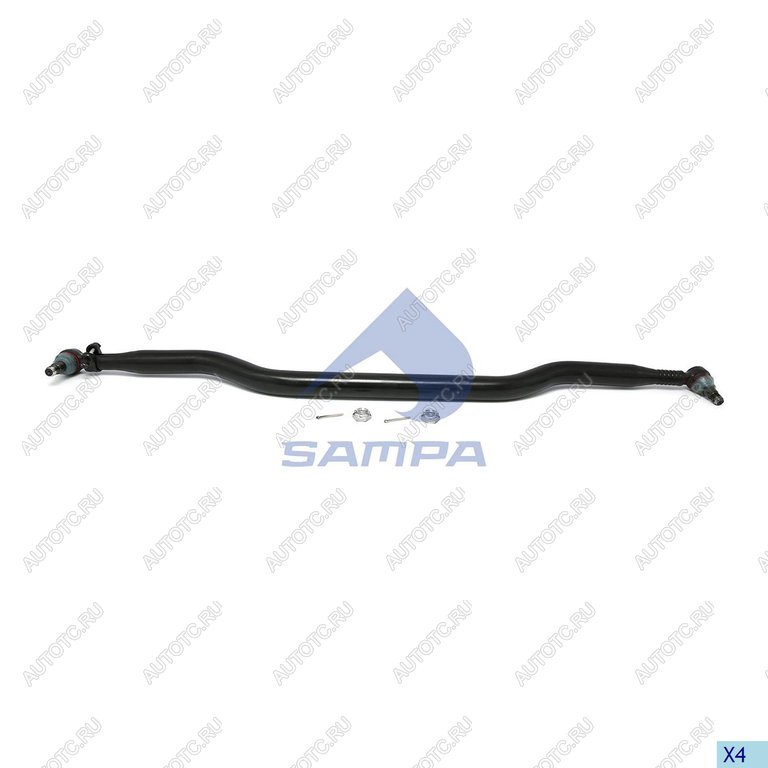 6 999 р. Тяга рулевая MERCEDES поперечная L=1588мм SAMPA SAMPA 097.382-01  с доставкой в г. Керчь