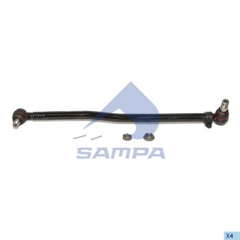 3 099 р. Тяга рулевая MERCEDES продольная L=885 SAMPA SAMPA 097.420-01  с доставкой в г. Керчь. Увеличить фотографию 1
