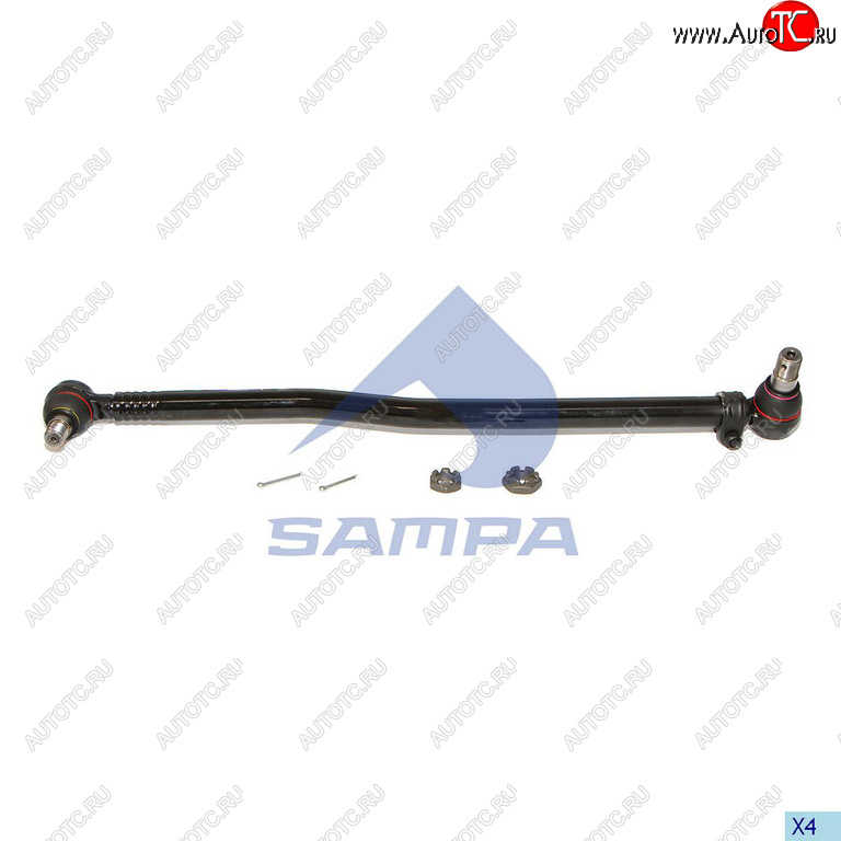 3 099 р. Тяга рулевая MERCEDES продольная L=885 SAMPA SAMPA 097.420-01  с доставкой в г. Керчь