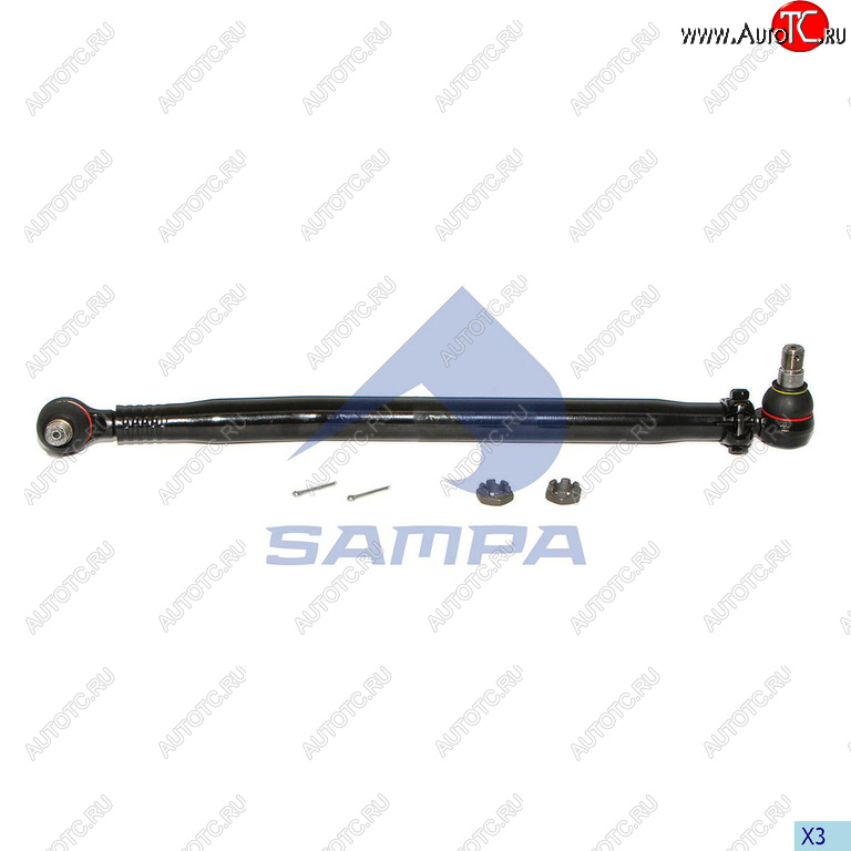4 749 р. Тяга рулевая RENAULT продольная L=775 SAMPA SAMPA 097.471-01  с доставкой в г. Керчь