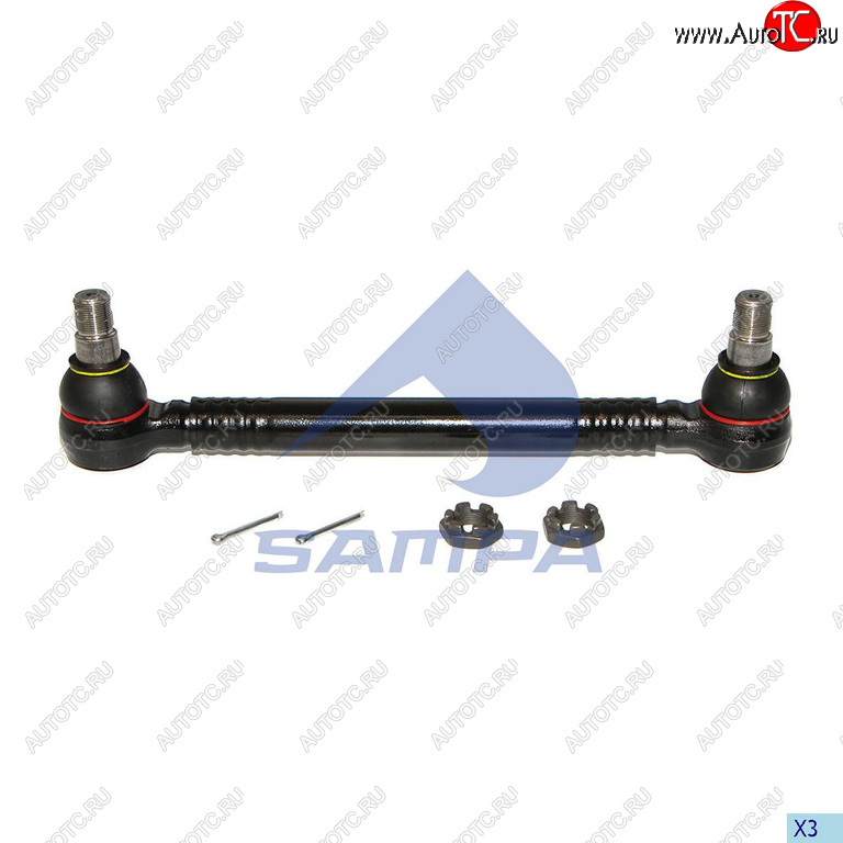 3 499 р. Тяга рулевая MAN поперечная L=413 SAMPA SAMPA 097.506-01  с доставкой в г. Керчь