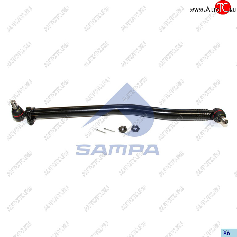 6 899 р. Тяга рулевая MAN TGA продольная L=993мм SAMPA SAMPA 097.537-01  с доставкой в г. Керчь