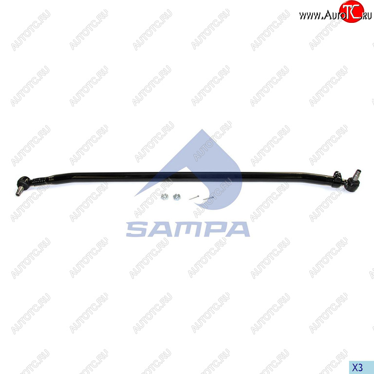 8 999 р. Тяга рулевая RENAULT поперечная L=1758 SAMPA SAMPA 097.549-01  с доставкой в г. Керчь