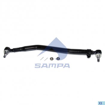 6 199 р. Тяга рулевая VOLVO продольная L=863 SAMPA SAMPA 097.551-01  с доставкой в г. Керчь. Увеличить фотографию 1