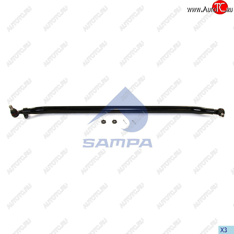 8 999 р. Тяга рулевая RENAULT поперечная L=1655 SAMPA SAMPA 097.597-01  с доставкой в г. Керчь