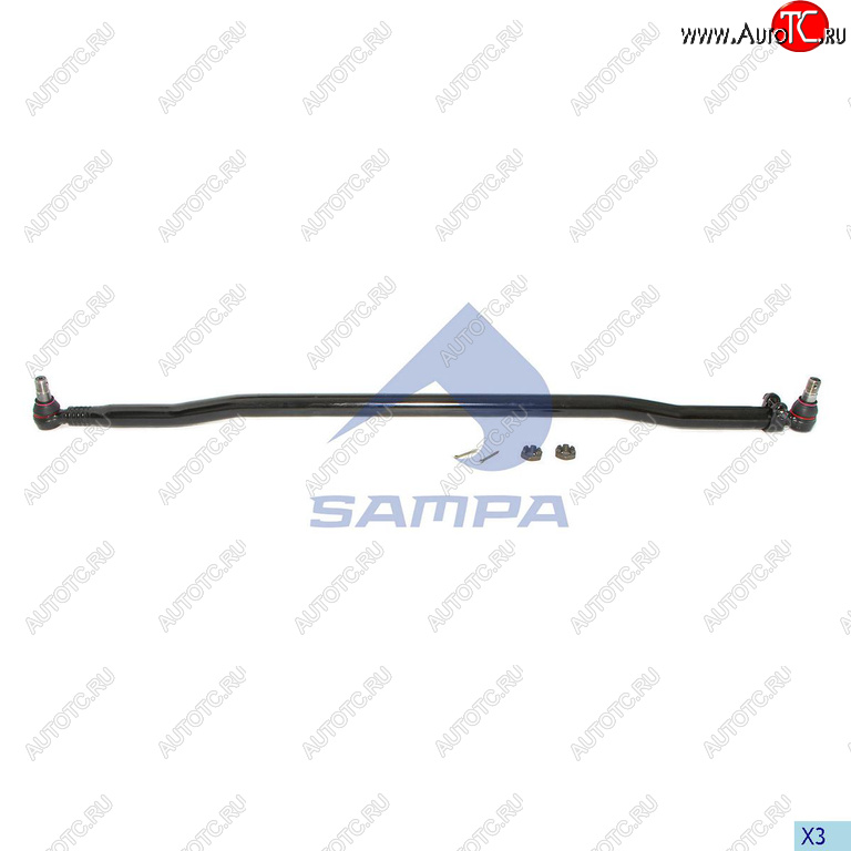 9 249 р. Тяга рулевая MERCEDES продольная SAMPA SAMPA 097.616-01  с доставкой в г. Керчь