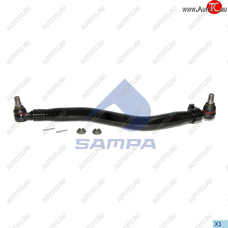 6 849 р. Тяга рулевая RENAULT Premium продольная L=860мм SAMPA SAMPA 097.734-01  с доставкой в г. Керчь