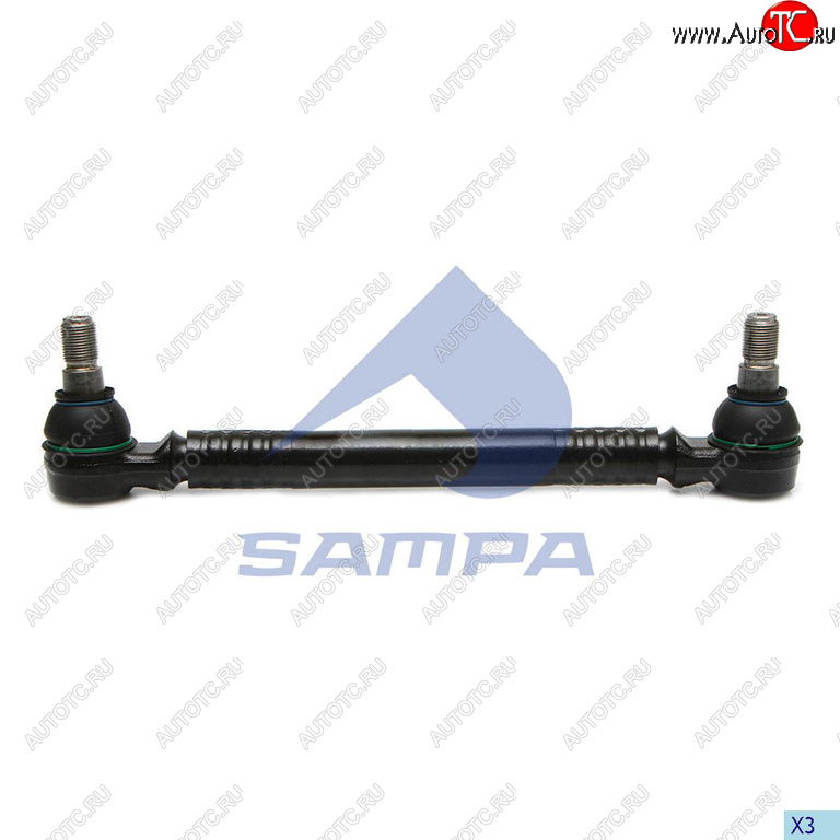 1 999 р. Тяга рулевая VOLVO RENAULT продольная L=340мм SAMPA SAMPA 097.745-01  с доставкой в г. Керчь
