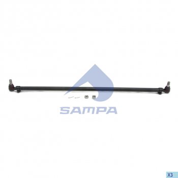 8 299 р. Тяга рулевая VOLVO FH9,12,16 поперечная L=1669мм SAMPA SAMPA 097.753-01  с доставкой в г. Керчь. Увеличить фотографию 1