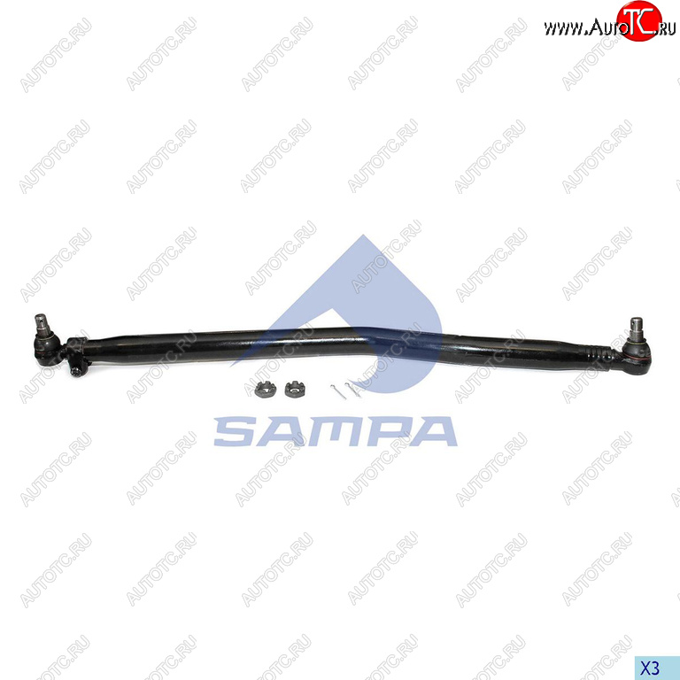 7 799 р. Тяга рулевая SCANIA 4 F,K,N series продольная L=1272мм SAMPA SAMPA 097.767-01  с доставкой в г. Керчь