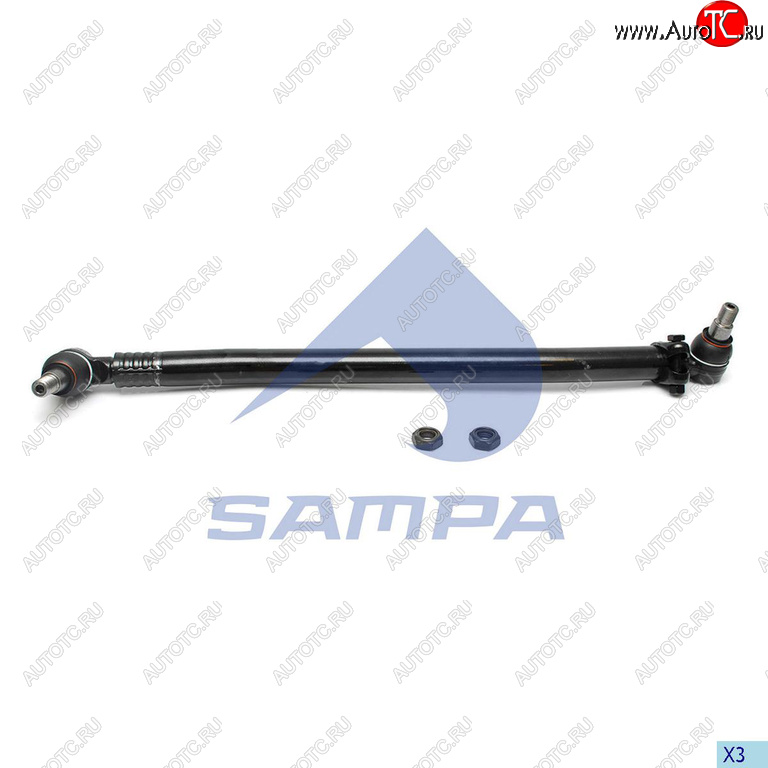 4 999 р. Тяга рулевая MERCEDES продольная L=776мм SAMPA SAMPA 097.777-01  с доставкой в г. Керчь