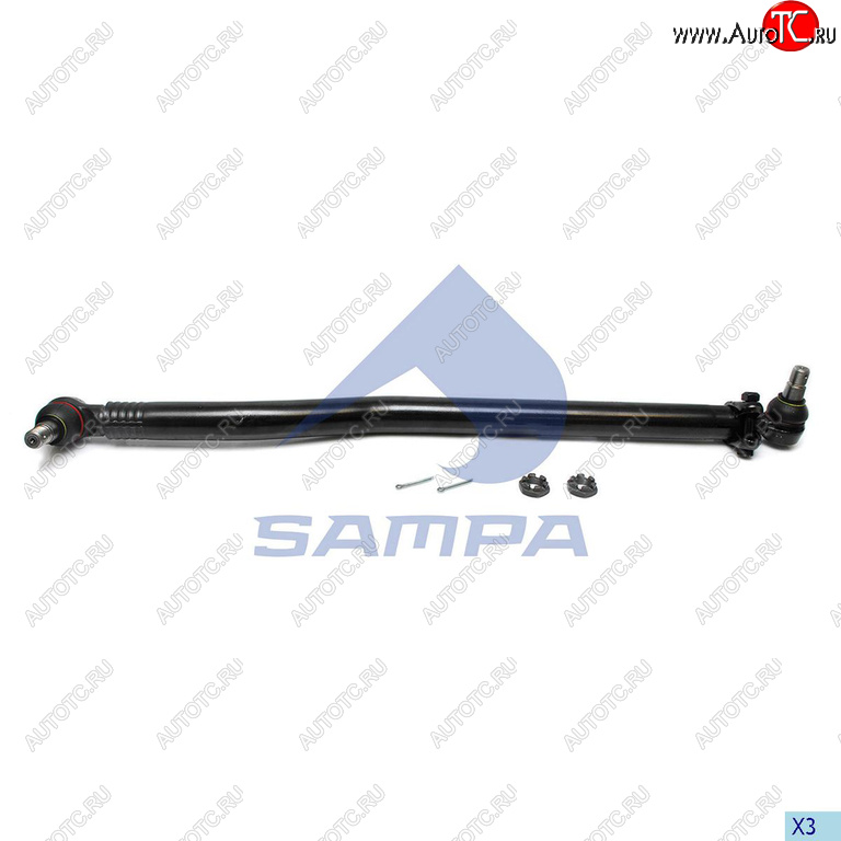 7 699 р. Тяга рулевая MAN TGA,TGS продольная L=1021 SAMPA SAMPA 097.814-01  с доставкой в г. Керчь